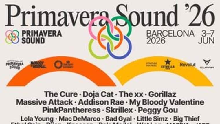 Escenario principal de Primavera Sound durante junio en Barcelona.