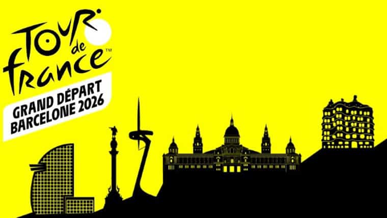 Preparativos del Grand Départ del Tour de Francia en Barcelona.